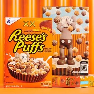 Kaws display cereal